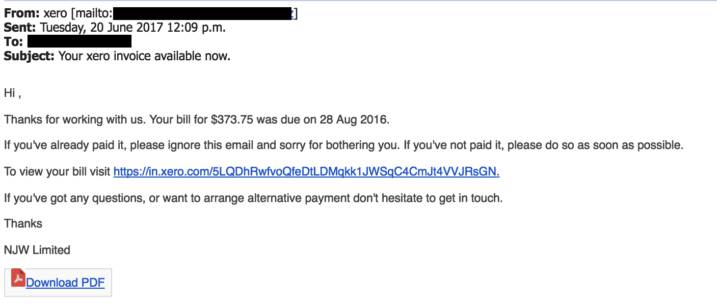 phishing example 2